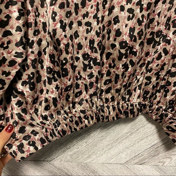 Zara | Sateen Leopard Top Oversized Size XS New With Tags - Picture 7 of 11